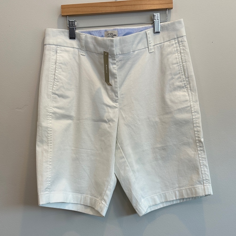 J. Crew NWT White Women's Bermuda Shorts